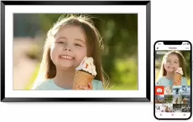 Eptusmey 746566876092 Wifi Digital Picture Frame Built-in 32gb With 10.1 Hd Touch Display - Black