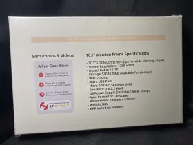B0cmgt3ty6 Eptusmey 10.1 Inch Hd Wifi Touchscreen Digital Photo Frame 32gb New-sealed #2