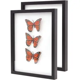 Eucatus Best Products And Gifts 195759003157 Super-sturdy 11x14 Black Shadow Box Frame With Glass 2 Pk. Fill Large Wood Me