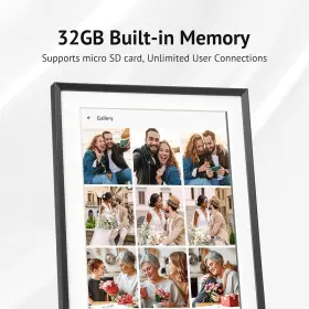 Euphro 445030626654 15.6ftft Digital Picture Frame With 1920x1080 Ips Touch Screen Smart Phot #3