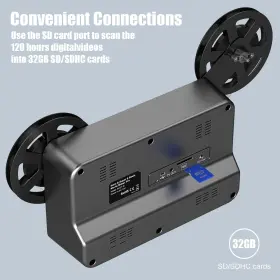 Eyesen 711379826992 8mm And Super 8 Reels To Digital Film Scanner Converter Digitizer With 2 #3