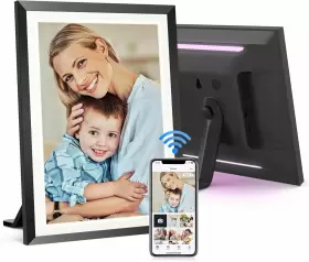 110kz Fangor 10.1 Inch Wifi Digital Picture Frame Led Light Electronic Photo Frames 32gb