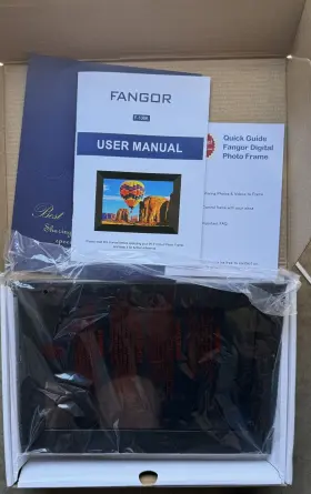 F-106k Fangor Digital Frame F-106k. 10.1 Inch Frame. New Open Box. 23 Obo #3