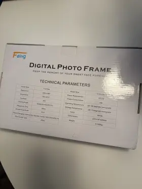 X000x1q27r Fding 7 Inch Digital Photo Frame - Lcd New In Box White
