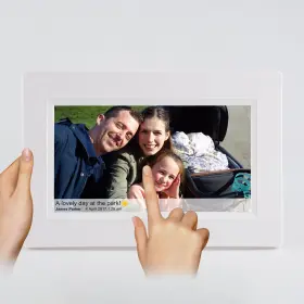 Feelcare 002128740891 7 Inch Smart Wifi Digital Picture Frame With Touch Screen Send Photos Or Sma #3