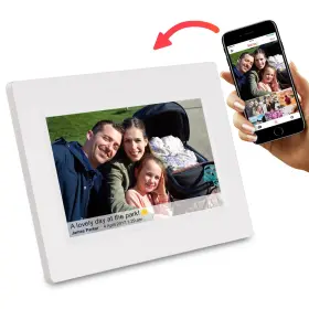 Feelcare 002128740891 7 Inch Smart Wifi Digital Picture Frame With Touch Screen Send Photos Or Sma