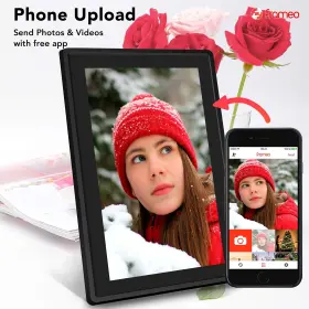 Feelcare 002128740969 10.1 Inch 16gb Smart Wifi Digital Picture Frame Send Photos Or Small Videos #2