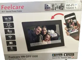 Hn-dpf1000 Feelcare Social Photo Frame 10.1 Inch Wifi Touch 8gb Storage Micro Card Slot Black