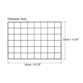 Fixinairp 619668191823 16 Inch X12 Wire Grid Panel Black For Home Photo Picture Decor Hanging Organizer #2