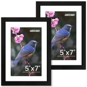 Fixsmith 971152693744 5x7 Picture Frame Set Of 2 Photo With Hd Plexiglass Display