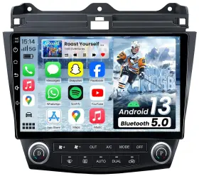 Fortdows 750872692390 8core 4 32gb Radio Stereo For Honda Accord 7th 2003-2007 10 Inch 1280 800 Hd