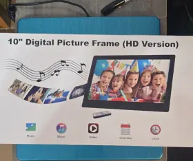 X0038ilk7t Fotomoon 10 Inch Digital Photo Frame Hd Remote Photo/music/video White