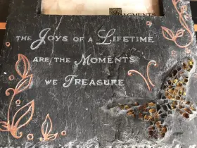 97515-holds Fragments 97515 Stone Slate Frame- Inch Joys Of A Lifetime -fragments-#97515-holds 4x6 -embossed-new #2