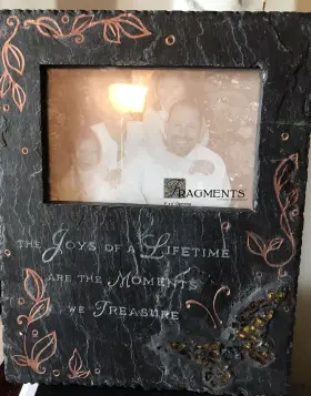 97515-holds Fragments 97515 Stone Slate Frame- Inch Joys Of A Lifetime -fragments-#97515-holds 4x6 -embossed-new #3