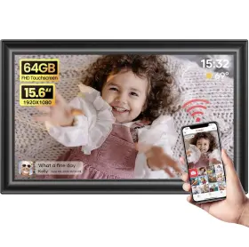159k-bk Frameo 15.6 Inch Wifi Digital Picture Frame 64gb Fhd 1080p Touchscreen Black