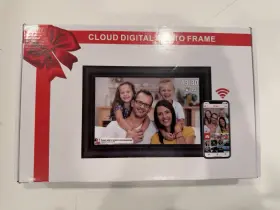 X0040wrsq9 Frameo 10.1 Inch Black Wifi Digital Photo Frame