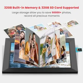 Zn-dp10022 Frameo 10.1 Inch Wifi Digital Picture Frame With 1280 800p Ips Touch Screen Hd Display #3