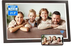 215w1-z-s Fullja Digital Photo Frame Dual Wifi Sync And Mirror Smartphone Screen Sharing Photos
