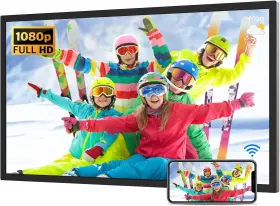 Fullja 607611394667 32 Inch Digital Photo Frame Large-picture-frame Fhd Ips Dual-wifi Remote
