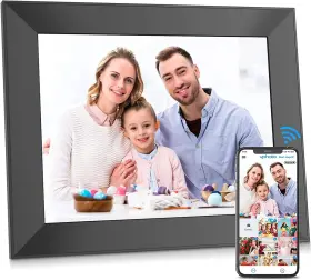 Fullja 618087085263 Wifi Digital Picture Frame 9 Inch Smart Photo With Ips Touch S