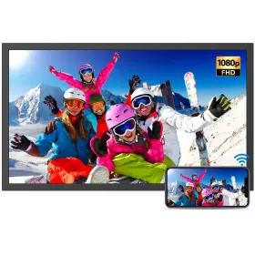 Fullja 635393135727 Smart Digital Picture Frame Large Photo - 21.5 Inch App Frames