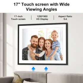 Fullja 658361871717 17-inch Digital Picture Album Large Photo Frame - 32gb Smart Fr #2
