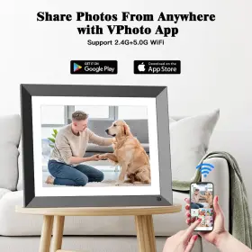 Fullja 658362220125 11 Inch 2k Smart Digital Picture Frame 32gb - Wifi Photo Wit #2