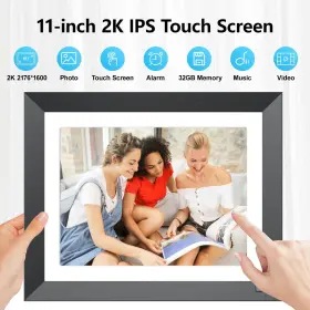 Fullja 658362220156 2k Smart Digital Picture Frame - 32gb 2.4g 5g Wifi Photo #3