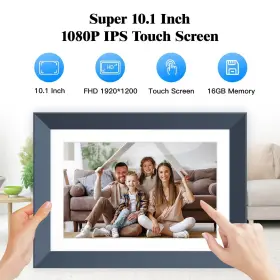 Fullja 658370892109 10.1-inch Digital Photo Frame Wifi-picture-album - Smart With 1 #2