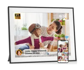 Fullja 658370892208 17-inch Digital Picture Frame Large - 32gb Photo Wall Mounted