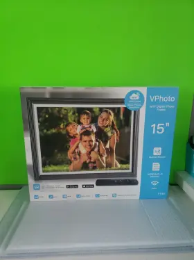 Fullja 830395026824 Vphoto 15 Inch Digital Picture Frame Wifi Calendar F15e Touch Screen With Remote New