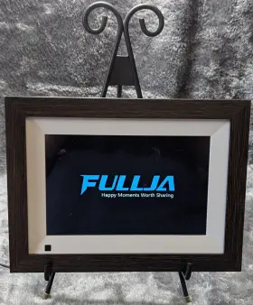 F08w Fullja 8 Inch Digital Picture Frame Model Dark Faux Wood
