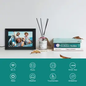 1228bud-2521 Funcare Digital Picture Frame 10.1 Inch Wifi Photo With Ips Hd #2