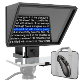 Gy-b248-2 Geimrsy 14-inch Camera Teleprompter With Adjustable Glass Frame Hd Compat