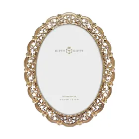 Gifty 711378520491 Victorian Oval Photo Frame / 6x8 In For Vertical Display On Tabletops Per
