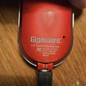 Gigaware1.5 Gigaware 16-1033 Inch Digital Photo Keychain Camera Selfie Travel Red Pc Mac Usb No Cord #3