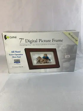 Gn-705w Giinii 892997002194 Artforme 7-inch Digital Picture Frame 1000 Pics Sealed