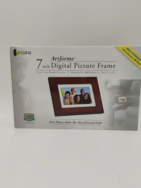 Gn-705w Giinii 92997 00219 7-inch Artforme Digital Picture Frame Model . New Open Box