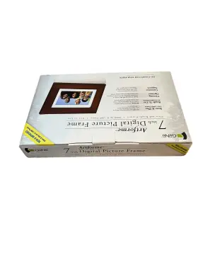 Gn-705w Giinii 7-inch Artforme Digital Picture Wood Frame Holds 1000 Pictures New #2