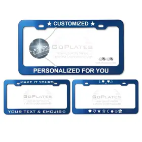 Goplates 818271019054 Personalized Custom License Plate Frame - Laser Engraved Personalization Fi
