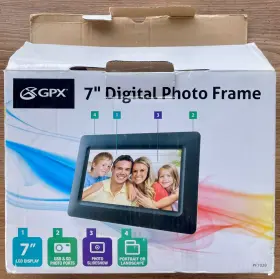 Dpf710 Gpx 047323007026 7ftft Digital Photo Frame - Usb And Sd Ports Tested