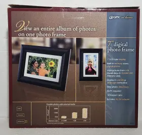 Pf719 Gpx 047323120510 Digital Photo Frame 7 Inch Color Display Built-in Memory And Expandable Card Slots #2