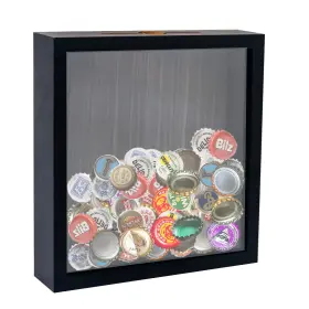 Ff-sf103 Graduationmall 8x8 Top Loading Shadow Box Frame With Hd Glass Wood Display Ca