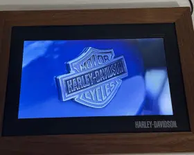 Hdx-99233 Harley Davidson Harley-davidson Digital Picture Frame Wooden Lcd With Remote No Stand