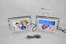 88.f0117.w0a Hiti New Preowned K65 K65w Hd Digital Photo Frames X2 6 Inch X 4 Pearl White Bezel