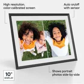 Home Inc. 445038528578 Digital Picture Frame - 10.1 Inch Hd Mat Display Wirecutters Best F #3