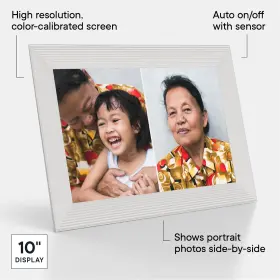 Ukeu900-wht Home Inc. Carver Hd Smart Digital Picture Frame 10.1 Inch Wifi Cloud Photo #3