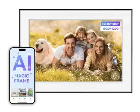 9928444282 Homture 10.1 Inch Hd Display Ai Magic Picture Frame Touch Screen Unlimited Cloud Stor