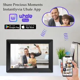 D0001 Hongchi Uhale Slideshow Digital Picture Frame 10.1 Inch Wifi Touch Screen Pho #3