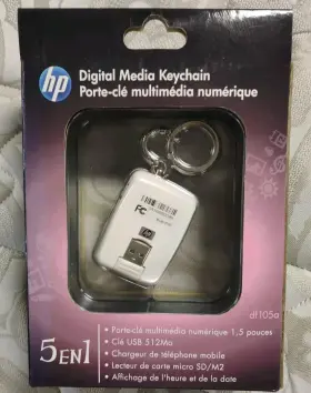 Df105a Hp Digital Media Keychain 5 In 1 Unused #2